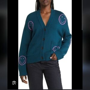 Rails Reese Intarsia Smiley Cardigan